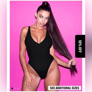 TA3 HI CUT PLUNGEY LARGE BLACK